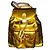Gucci Bamboo Rucksack Gold Metallic Leder Golden