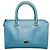 Borsa a mano Tote MCM in pelle - Teal Blu