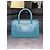 Borsa a mano Tote MCM in pelle - Teal Blu - vista 2