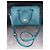 Borsa a mano Tote MCM in pelle - Teal Blu - vista 8