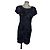 DKNY Seidenkleid mit Pailletten Blau