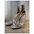 Dsquared2 Silberne Metallische Leder Riemchenabsätze - Ansicht 2