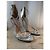 Dsquared2 Silberne Metallische Leder Riemchenabsätze - Ansicht 7