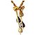Pierre Cardin Zwei-in-eins Schmuck - Brosche Anhänger Blau Golden