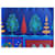 Sciarpa di seta Hermès Paridaiza blu  - vista 12