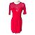 Rotes Spitzenkleid von Sandro