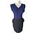 Abito Maje Bicolore Peplum Blu Navy e Nero