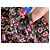 The Kooples Sommerkleid mit rosa und schwarzen Blumen Pink Grün - Ansicht 3