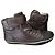 Ash Braune Leder High-Top-Sneaker