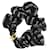 Céline Accessorio per capelli Rayures CELINE - Scrunchie Nero  - vista 1