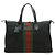 GUCCI Web Stripe Sherry Line Tote Bag Schwarz Rot Grün