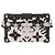 Borsa a spalla in pelle Petite Malle Louis Vuitton Nero Bianco Rosso