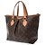 Borsa Louis Vuitton Monogram Palermo PM Marrone - vista 3