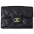 Portafoglio tri-fold Matelassé da donna Chanel Nero