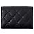 Portafoglio tri-fold Matelassé da donna Chanel Nero - vista 2