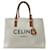 Céline Celine Canvas Tragetasche Braun Weiß