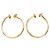 Pendientes de aro con tachuelas Monogram Louis Vuitton Dorado