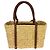 Borsa tote Prada Palmetto Vitello intrecciata in rafia naturale - vista 2