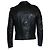 Saint Laurent, giubbotto in pelle nera da motociclista 2016 Nero - vista 3