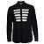 Camisa de oficial a rayas Saint Laurent 2019 Negro