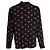 Camicia con stampa labbra "No Smoking" Saint Laurent 2017 Nero