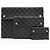 Louis Vuitton Damier Graphite Alpha Dreiteiliges Taschen-Set Schwarz