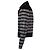 Giacca da biker a righe con strass Balmain Multicolore - vista 4