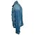 Blaue Denimjacke mit Rockstar-Logo von Balmain - Ansicht 4