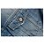 Blaue Denimjacke mit Rockstar-Logo von Balmain - Ansicht 7