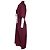 Popeline-Kleid mit Delick-Spitze von Dries van Noten Rot Bordeaux - Ansicht 2