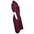 Popeline-Kleid mit Delick-Spitze von Dries van Noten Rot Bordeaux - Ansicht 4