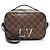 Borsa a Spalla Santa Monica Damier Ebene di Louis Vuitton Nero