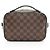 Borsa a Spalla Santa Monica Damier Ebene di Louis Vuitton Nero - vista 3