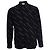 Saint Laurent, Camicia nera con righe diagonali Nero