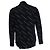 Saint Laurent, Camicia nera con righe diagonali Nero - vista 3