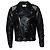 Céline Celine, Lederjacke mit Metallnetz Schwarz