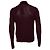 Saint Laurent, Gestreifter Pullover in Schwarz und Bordeaux Mehrfarben - Ansicht 2