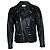 Saint Laurent Lederfransenjacke, 2015 Schwarz