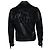 Saint Laurent Lederfransenjacke, 2015 Schwarz - Ansicht 2