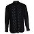 Saint Laurent, Camicia nera con colpi di lurex a mezzaluna Nero