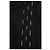 Saint Laurent, Camicia nera con colpi di lurex a mezzaluna Nero - vista 6