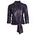 Lila Leder-Bikerjacke von Gucci
