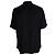 Camicia nera in seta a maniche corte con stampa floreale Saint Laurent Nero - vista 2