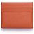 Prada, tarjetero de cuero saffiano en naranja - vista 2