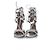Aquazzura, white leather python sandals - view 4