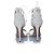 Aquazzura, white leather python sandals - view 6
