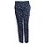 Prada, Pantaloni floreali e a righe in blu Multicolore
