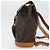 Louis Vuitton Vintage Montsouris Monogram Canvas MM Marron - vue 3