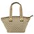 Borsa Tote Gucci Web Zip GG Canvas e pelle Medium Beige - vista 2