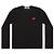 Comme Des Garcons Langarm-T-Shirt mit rotem Herz-Patch AX